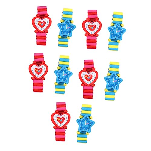 BESPORTBLE 10Stücke Holzspielzeug Uhr für Lernspielzeug mit Bunten Farben Beschäftigen Bildschirm Fernzuhalten für Kreative Spielzeiten BESPORTBLE 10Stücke Holzspielzeug Uhr für Lernspielzeug mit Bunten Farben Beschäftigen Bildschirm Fernzuhalten für Kreative Spielzeiten von BESPORTBLE