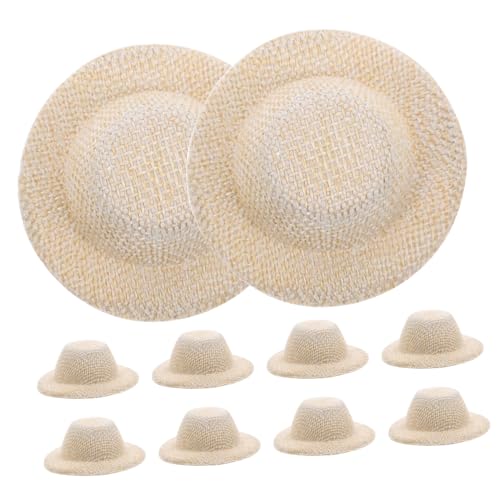 BESPORTBLE 10Stücke Hüte Für Puppen Imitation Strohhüte DIY Bastelbedarf Mini Dekorationen Mini Webhut Bastelzubehör Für Kreative Projekte Erdfarbe BESPORTBLE 10Stücke Hüte Für Puppen Imitation Strohhüte DIY Bastelbedarf Mini Dekorationen Mini Webhut Bastelzubehör Für Kreative Projekte Erdfarbe von BESPORTBLE