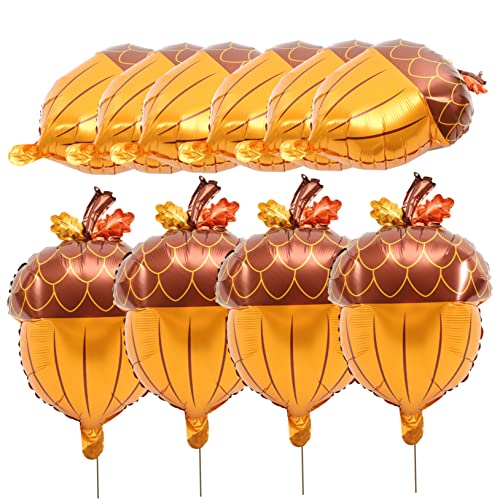 BESPORTBLE 10 Stücke Herbstliche Kegel Folienballons Dekorative Luftballons für Thanksgiving Party Festliche Deko für Kinder und Erwachsene BESPORTBLE 10 Stücke Herbstliche Kegel Folienballons Dekorative Luftballons für Thanksgiving Party Festliche Deko für Kinder und Erwachsene von BESPORTBLE