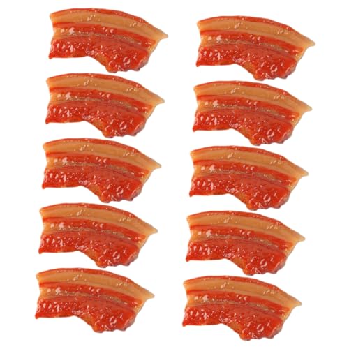 BESPORTBLE 10Stücke Künstliche Fleischdekoration Realistisches Simulation Streifenfleisch Modell für Foto Requisiten für Zuhause Supermarkt und Kindergarten Lebensechte Deko BESPORTBLE 10Stücke Künstliche Fleischdekoration Realistisches Simulation Streifenfleisch Modell für Foto Requisiten für Zuhause Supermarkt und Kindergarten Lebensechte Deko von BESPORTBLE