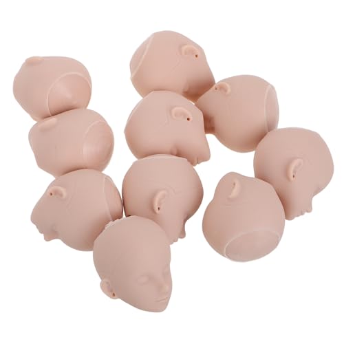 BESPORTBLE 10Stücke Kunststoff Puppenköpfe Für Makeup Übung DIY Bastelprojekte Für Kosmetologie Training Und Gesichtsmalerei Puppenteile Zum Basteln von BESPORTBLE