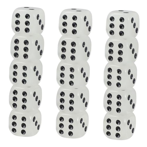BESPORTBLE 10Stücke Leuchtende Luminous Dice Für Partyspiele Für Brettspiele Und Ktv Kreative Geschenkidee Für Familie Und Freunde von BESPORTBLE