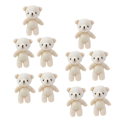 BESPORTBLE 10Stücke Mini Bärenpuppen Weiche DIY Schlüsselanhänger Figuren für Blumensträuße und Langlebige Stofftiere BESPORTBLE 10Stücke Mini Bärenpuppen Weiche DIY Schlüsselanhänger Figuren für Blumensträuße und Langlebige Stofftiere von BESPORTBLE