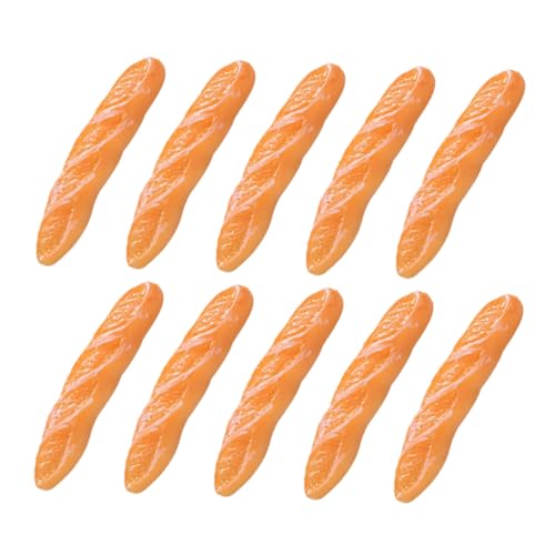 BESPORTBLE 10Stücke Mini Brotmodelle Realistische Bäckerei Dekorationen Für Puppenhäuser DIY Mini Brotornamente Für Kreative Bastelprojekte von BESPORTBLE