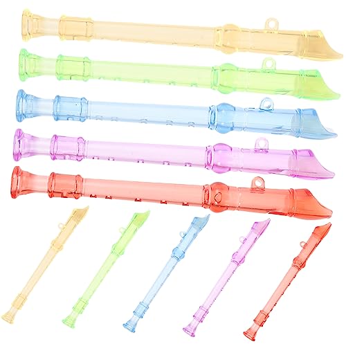 BESPORTBLE 10Stücke Mini Kinderflöte aus Kunststoff Musikinstrument für Anfänger Musikinteresse und Hand Auge Koordination für Zufällige Farben von BESPORTBLE