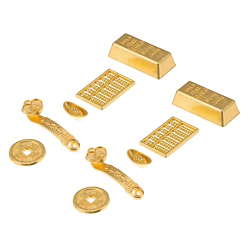 BESPORTBLE 10Stücke Mini Kupfermünze Modell Für DIY Zubehör Und Kleine Hausornamente Roségold von BESPORTBLE
