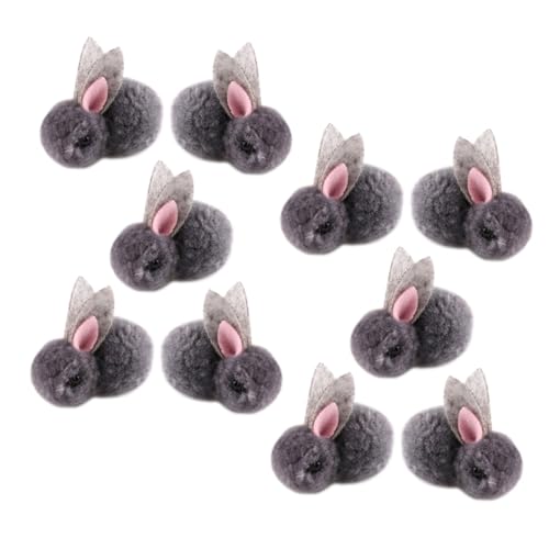BESPORTBLE 10Stücke Mini Plüschkaninchen Weiche Hasenpuppe Große Stofftiere Dekoration Für DIY Kopfschmuck Bastelbedarf Und Osterkorbfüller von BESPORTBLE