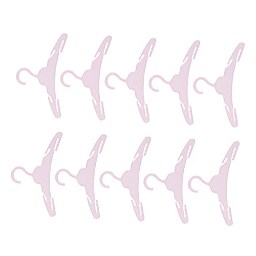 BESPORTBLE 10Stücke Mini Puppenkleiderbügel Kunststoff Puppenkleidungshalter Für Puppen Zum Aufhängen Von Puppen Outfits Puppenzubehör Für Kreative Spiele von BESPORTBLE