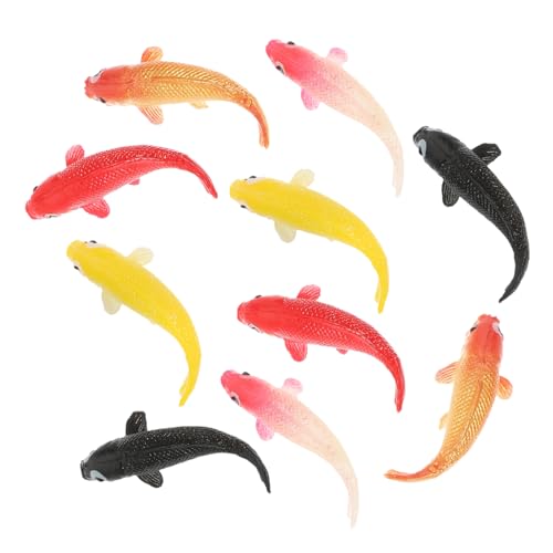 BESPORTBLE 10Stücke Modelle Künstliche Dekoration Für Aquarien Handgefertigte Fischfiguren Für Aquascaping Und Kleine Teiche von BESPORTBLE