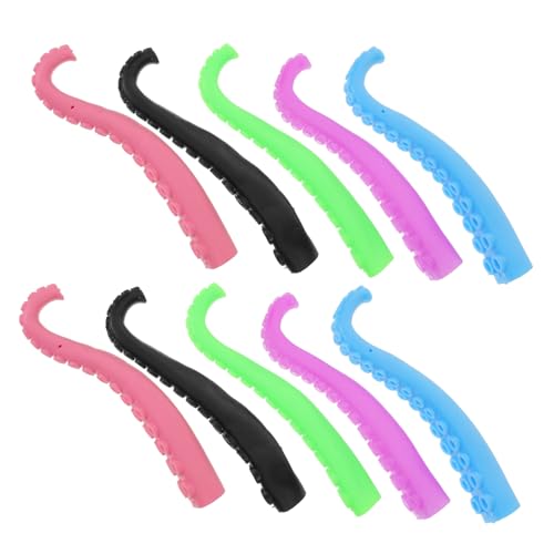 BESPORTBLE 10Stücke Octopus Fingerpuppen Kreatives Fingerspitzen für Lustige Deko für Partys Sicheres und Langlebiges Material Zufällige Farben von BESPORTBLE