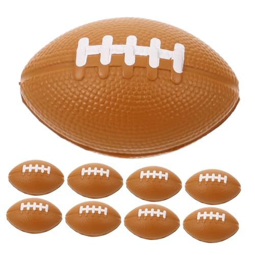 BESPORTBLE 10Stücke Quetschbälle Sensorische Stressbälle Mini Rugbyball Für Partys Entspannungsspielzeug Zum Stressabbau Vielseitige Goodies Tütenfüller Süßes Design von BESPORTBLE