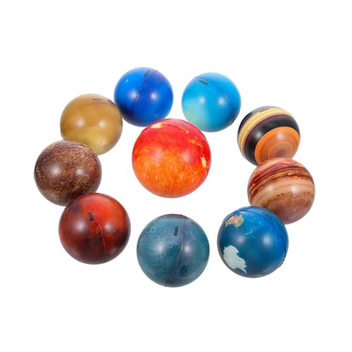BESPORTBLE 10Stücke Realistische Planet Squeeze Spielzeuge Teiliges Für Stressbewältigung Kreative Planetenform Entspannendes Sinneserlebnis von BESPORTBLE