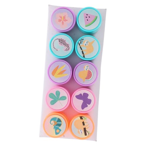BESPORTBLE 10Stücke Stempel Für Selbstfärbende Tierstempel Für Geburtstagsfeiern Karneval Schulprojekte Halloween Und Weihnachten Für Junge Und Jungen von BESPORTBLE
