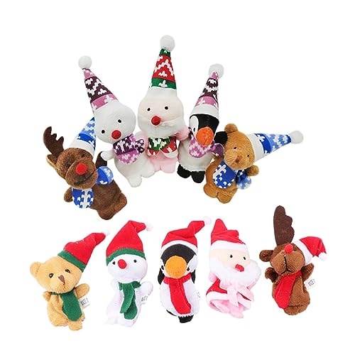 BESPORTBLE 10Stücke Weihnachtsfingerpuppen Lustige Puppen für Tragbare Geschichtenerzähler Kreative Spielzeuge Leuchtenden Farben für Festliche Anlässe und Gemeinsame BESPORTBLE 10Stücke Weihnachtsfingerpuppen Lustige Puppen für Tragbare Geschichtenerzähler Kreative Spielzeuge Leuchtenden Farben für Festliche Anlässe und Gemeinsame von BESPORTBLE