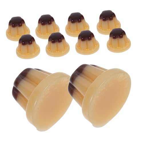BESPORTBLE 10pcs Food Making Kit Dollhouse Miniatur Küchenmodell Spielzeug Realistischer Simulation Pudding Und Gelee Für Puppenhausspiel Und Handwerk von BESPORTBLE