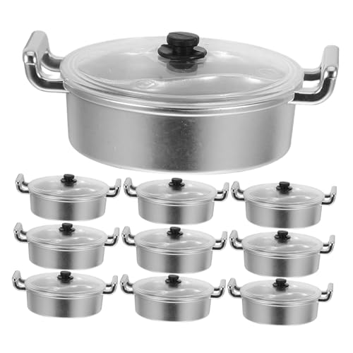 BESPORTBLE 10pcs Kinder Miniatur Hot Pot Set Simulation Kochen Spielzeugpuppen Küchenzubehör Mini Kochküche Miniatur -topfmodell BESPORTBLE 10pcs Kinder Miniatur Hot Pot Set Simulation Kochen Spielzeugpuppen Küchenzubehör Mini Kochküche Miniatur -topfmodell von BESPORTBLE