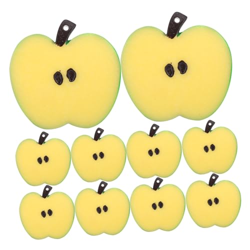 BESPORTBLE 10pcs Mini Künstliche Apfelscheiben Realistische Obst Für Heimküchendekoration Fotografie Requisiten Spielen Fake Apfelstücke Lebensechter Obstmodell von BESPORTBLE