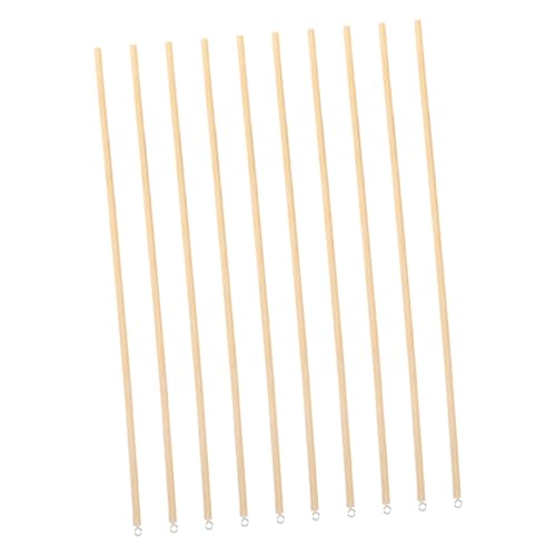 BESPORTBLE 10pcs Schattenpuppen Manipulation Stick Holzhandwerksstäbchen Für Handpuppen Holz Puppenstock DIY Bastelhölzerne Stangen von BESPORTBLE