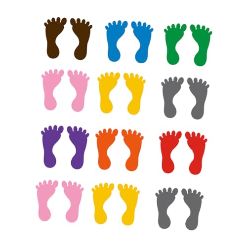 BESPORTBLE 12 Paare Fußabdruck Aufkleber für Kindergarten wasserdichte und Praktische Sticker für Spielzimmer Badezimmer und Schwimmbad Gemischte Farben Zufällige Farbe Zufällige Farbe BESPORTBLE 12 Paare Fußabdruck Aufkleber für Kindergarten wasserdichte und Praktische Sticker für Spielzimmer Badezimmer und Schwimmbad Gemischte Farben Zufällige Farbe Zufällige Farbe von BESPORTBLE