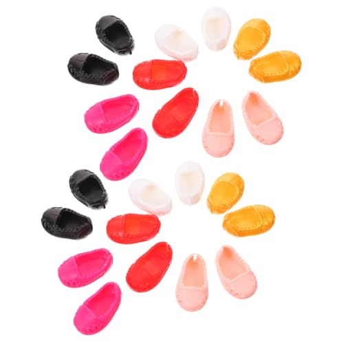BESPORTBLE 12 Paare Mini Puppenschuhe für Bastel und DIY Projekte Süße Mini Schuhe für Figuren Zubehörteile zur Verschönerung Austausch für Puppen von BESPORTBLE