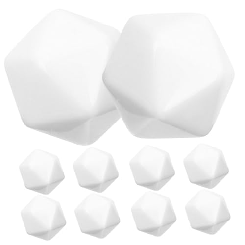 BESPORTBLE 12 Stück Blankowürfel Polyederwürfel Lernwürfel Blanko Polyederwürfel Lehr Mathematik Werkzeuge Würfel Für Die Ausbildung Würfelherstellungs Set Würfel Für Brettspiele von BESPORTBLE