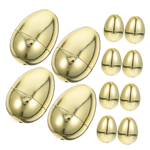 BESPORTBLE 12 Stück Füllbare Goldene Ostereier aus Kunststoff Leere Dekorative Eier für Ostern Basteln und Eiersuche Bruchfest BESPORTBLE 12 Stück Füllbare Goldene Ostereier aus Kunststoff Leere Dekorative Eier für Ostern Basteln und Eiersuche Bruchfest von BESPORTBLE