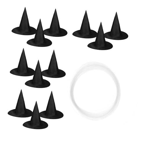 BESPORTBLE 12 Stück Halloween-zaubererhut Maskerade Hexenhut Hexen-cosplay-hut Hängender Hexenhut Im Freien Halloween Kostümhut Party-hexenhüte Hut Anziehen Stoff Schwarz BESPORTBLE 12 Stück Halloween-zaubererhut Maskerade Hexenhut Hexen-cosplay-hut Hängender Hexenhut Im Freien Halloween Kostümhut Party-hexenhüte Hut Anziehen Stoff Schwarz von BESPORTBLE