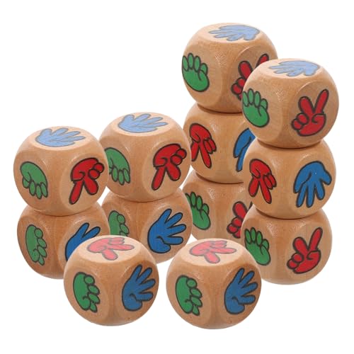 BESPORTBLE 12 Stück Lustige Party-, 6-seitige Hölzerne Finger-ratewürfel, Interaktive Fingerwürfel Für Reisen, Familienspiele, Brettspiel-zubehör BESPORTBLE 12 Stück Lustige Party-, 6-seitige Hölzerne Finger-ratewürfel, Interaktive Fingerwürfel Für Reisen, Familienspiele, Brettspiel-zubehör von BESPORTBLE