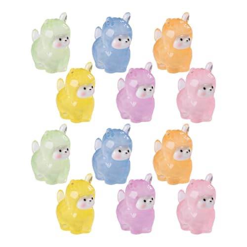 BESPORTBLE 12 Stück Mini Figuren aus Harz Leuchtende Mikro Landschaftsdekorationen Niedliche Nachtlichter für Puppenhaus und Garten Lebendige Farben BESPORTBLE 12 Stück Mini Figuren aus Harz Leuchtende Mikro Landschaftsdekorationen Niedliche Nachtlichter für Puppenhaus und Garten Lebendige Farben von BESPORTBLE