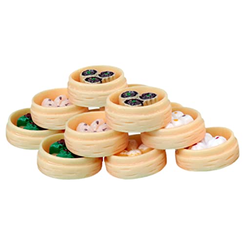BESPORTBLE 12 Stück Miniatur Dampfnudeln Mini Chinesischer Stil Dampfer Modell Dekoration für Miniaturküchen und Szenen BESPORTBLE 12 Stück Miniatur Dampfnudeln Mini Chinesischer Stil Dampfer Modell Dekoration für Miniaturküchen und Szenen von BESPORTBLE