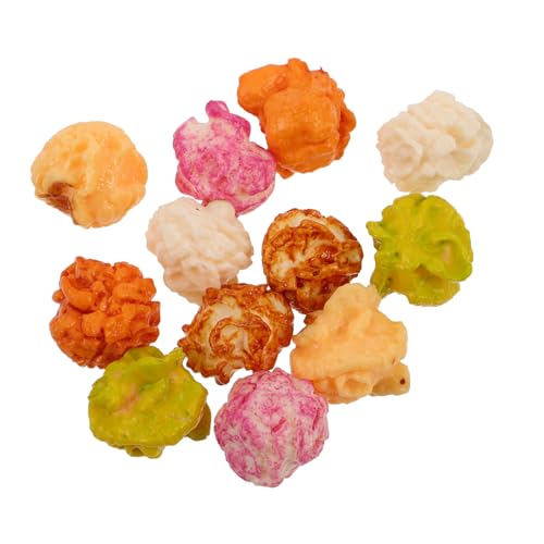 BESPORTBLE 12 Stück Popcorn-Modell Deko Popcorn-zubehör Mini-Popcorn Realistisches Popcorn Popcornspielzeug Popcorn-Ornamente Gefälschte Snacks Mini-Essen Realistische Modelle Plastik von BESPORTBLE