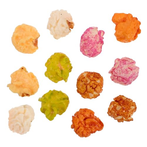 BESPORTBLE 12 Stück Popcorn-Modell deko Partyzubehör Mini-Küchennahrung Requisiten für Küchensnacks Mini-Snacks realistische Modelle gefälschte Snacks Mini-Popcorn Miniatur-Leckereien Plastik von BESPORTBLE