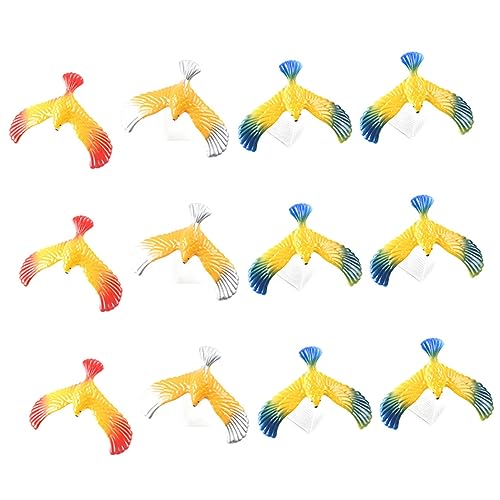 BESPORTBLE 12 Stück Teiliges Balancespielzeug mit Greifvogel Kindersicheres Kunststoffmaterial Lehrreiches Gravity Bird für Mädchen Jungen als Partygeschenk und von BESPORTBLE