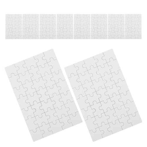 BESPORTBLE 12 Stück Teiliges Blanko Puzzle für Kreative DIY Projekte Leere Puzzlestücke zum Malen und Gestalten für Schule Kindergarten und Familienaktivitäten Geeignet für Wärmeübertragung von BESPORTBLE