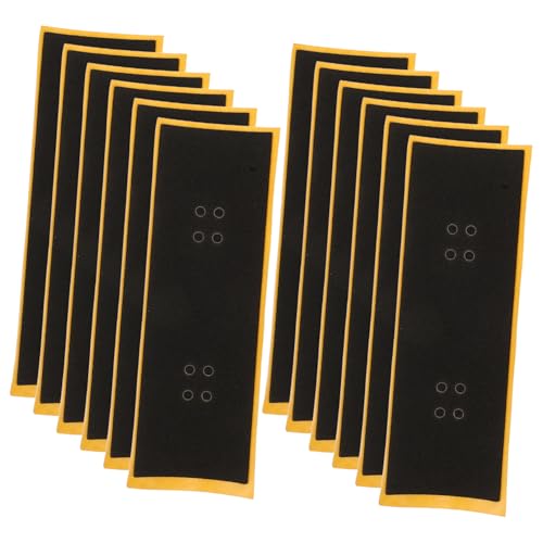 BESPORTBLE 12 Stück Teiliges Finger Skateboard Grip Tape mit Starkem Kleber Rutschfeste Aufkleber für Mini Skateboards Verbesserte Kontrolle und Lange Haltbarkeit Kompatibel von BESPORTBLE