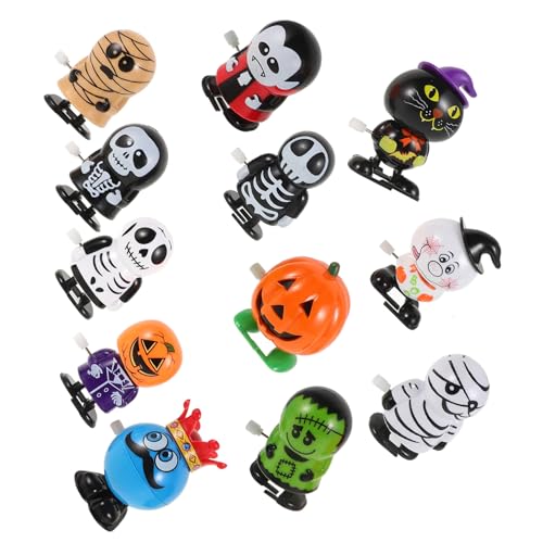 BESPORTBLE 12 Stück Teiliges Halloween Aufziehspielzeug Buntes Cartoon Wind Up für Ab Jahren Batteriefreie Figuren Fördert Koordination und Fantasie als und Partydeko von BESPORTBLE