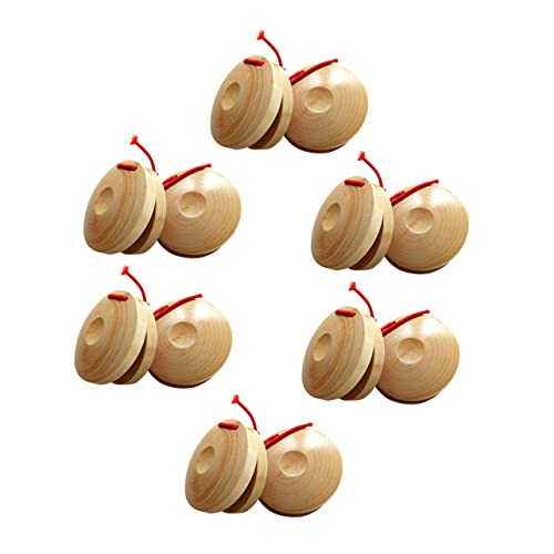 BESPORTBLE 12 Stück Teiliges Holz Castanet Pädagogisches Percussion Instrument Leicht Handlich Klarer Fördert Rhythmusgefühl und Hand Auge Koordination für Musikunterricht BESPORTBLE 12 Stück Teiliges Holz Castanet Pädagogisches Percussion Instrument Leicht Handlich Klarer Fördert Rhythmusgefühl und Hand Auge Koordination für Musikunterricht von BESPORTBLE
