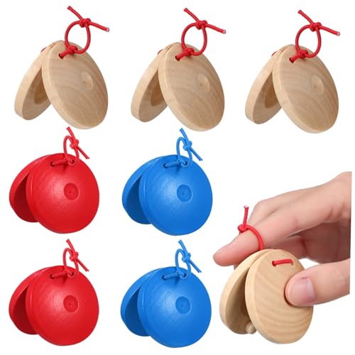 BESPORTBLE 12 Stück Teiliges Holz Kastagnetten für Buntes Percussion Instrument Fördert Hörvermögen Hand Auge koordination als Pädagogisches Musikspielzeug für Kleinkinder BESPORTBLE 12 Stück Teiliges Holz Kastagnetten für Buntes Percussion Instrument Fördert Hörvermögen Hand Auge koordination als Pädagogisches Musikspielzeug für Kleinkinder von BESPORTBLE