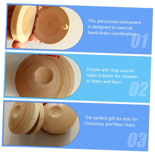 BESPORTBLE 12 Stück Teiliges Holz Orff Percussion Hand Finger Kastagnetten für Musikalische Früherziehung Geruchsneutral Kindgerecht Tragbar Fördert Rhythmusgefühl und Aufmerksamkeit BESPORTBLE 12 Stück Teiliges Holz Orff Percussion Hand Finger Kastagnetten für Musikalische Früherziehung Geruchsneutral Kindgerecht Tragbar Fördert Rhythmusgefühl und Aufmerksamkeit von BESPORTBLE