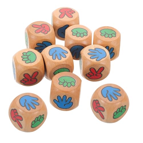 BESPORTBLE 12 Stück Teiliges Holz Ratespiel Würfelset Interaktive Finger Würfel für Familienfeiern Kreative Unterhaltung für Altersgruppen für Partys und Soziale Spiele BESPORTBLE 12 Stück Teiliges Holz Ratespiel Würfelset Interaktive Finger Würfel für Familienfeiern Kreative Unterhaltung für Altersgruppen für Partys und Soziale Spiele von BESPORTBLE