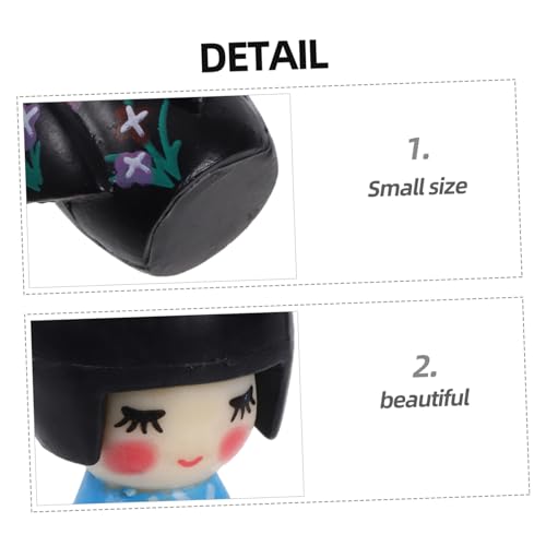BESPORTBLE 12 Stück Teiliges Japanische Kimono Puppen aus PVC Traditionelle Handbemalte Figuren Dekorative Sammlerstücke Farbenfrohe Geschenkidee für Besondere Anlässe von BESPORTBLE