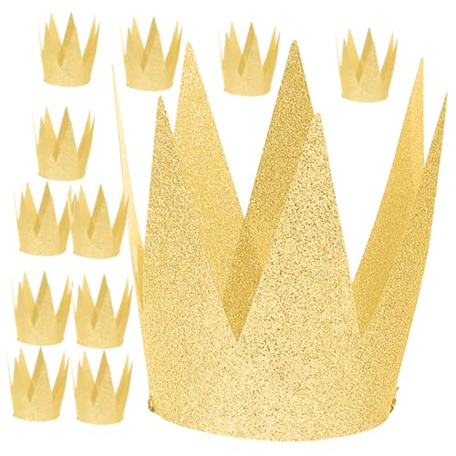 BESPORTBLE 12 Stück Teiliges Kindergeburtstag Partyhüte Zarte Papierkronen mit Glitzereffekt Bequeme Geburtstagsaccessoires für Mädchen Goldene Geburtstagskronen für Unvergessliche Feiern BESPORTBLE 12 Stück Teiliges Kindergeburtstag Partyhüte Zarte Papierkronen mit Glitzereffekt Bequeme Geburtstagsaccessoires für Mädchen Goldene Geburtstagskronen für Unvergessliche Feiern von BESPORTBLE