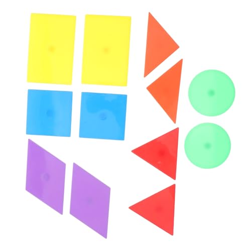 BESPORTBLE 12 Stück Teiliges Magnetisches für Geometrische Formen Sortierspielzeug Feinmotorik und Kognitiven Fähigkeiten für Vorschulbildung und Mathematische von BESPORTBLE
