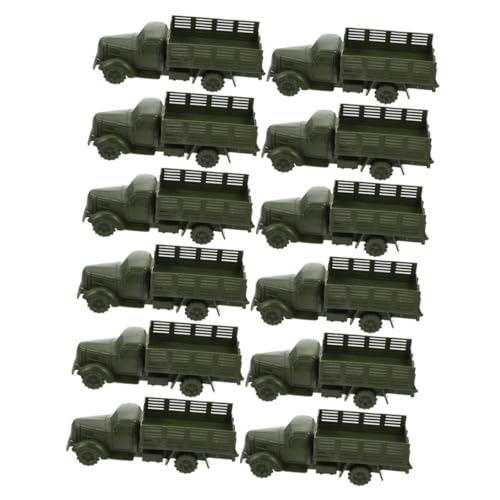 BESPORTBLE 12 Stück Teiliges Militärfahrzeug Modellset aus Robustem Kindersicheres Sandspielzeug für Hand Auge Koordination und Kreatives Leichtes Zubehör für Kinderzimmer und Strand von BESPORTBLE