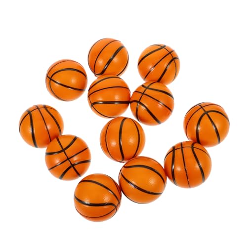 BESPORTBLE 12 Stück Teiliges Mini Basketball Squeeze Toy aus Flexiblem Pu Material Stressabbauender Fidget Ball Handliche als Partygeschenk und Entspannendes für Erwachsene von BESPORTBLE