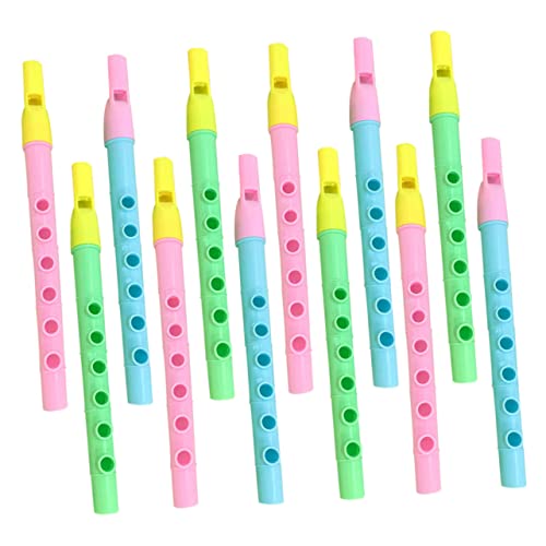 BESPORTBLE 12 Stück Teiliges Mini Blockflöten für Bunte Anfängerflöten Handkoordination und Musikalischem Lernen Zufällige Farben Spielerisches Musikinstrument für Junge Zufällige Farbe von BESPORTBLE