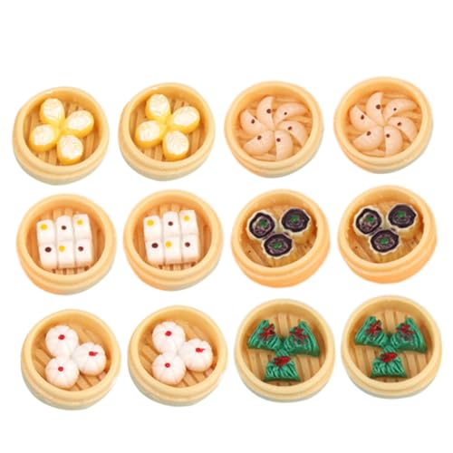 BESPORTBLE 12 Stück Teiliges Mini Dampfgarer Simulation Gedämpfte Brötchen Realistische Miniatur Lebensmittel Deko für Puppenhaus und Mini Shops BESPORTBLE 12 Stück Teiliges Mini Dampfgarer Simulation Gedämpfte Brötchen Realistische Miniatur Lebensmittel Deko für Puppenhaus und Mini Shops von BESPORTBLE