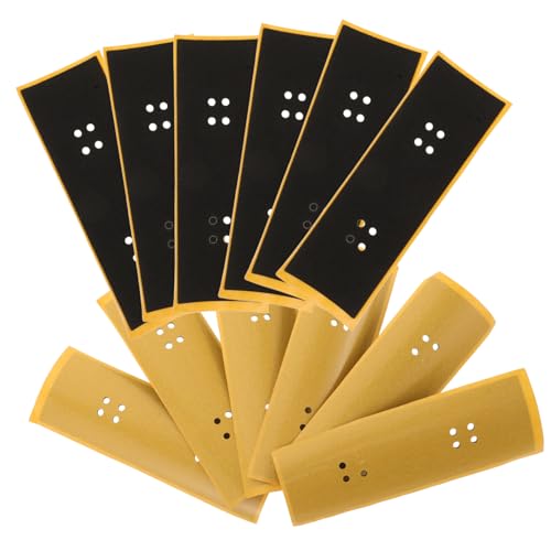 BESPORTBLE 12 Stück Teiliges Mini Finger Skateboard Grip Tape rutschfeste Langlebige Klebefolie für Finger Skateboards Einfache Anwendung von BESPORTBLE
