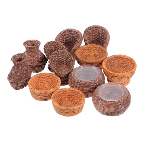BESPORTBLE 12stücke Miniaturkorb Für Puppenhaus Teiliges Aus Geflochtenen Körben Inklusive Fischkorb Runden Und Quadratischen Bambusstühlen Für Miniature Deko Und Spiele BESPORTBLE 12stücke Miniaturkorb Für Puppenhaus Teiliges Aus Geflochtenen Körben Inklusive Fischkorb Runden Und Quadratischen Bambusstühlen Für Miniature Deko Und Spiele von BESPORTBLE