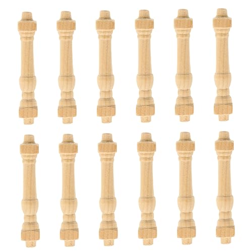 BESPORTBLE 12 Stück Teiliges Miniatur Holzgeländer Miniaturmöbel Zubehör Langlebig Leicht Puppenhaus Dekoration DIY Geländerpfosten BESPORTBLE 12 Stück Teiliges Miniatur Holzgeländer Miniaturmöbel Zubehör Langlebig Leicht Puppenhaus Dekoration DIY Geländerpfosten von BESPORTBLE